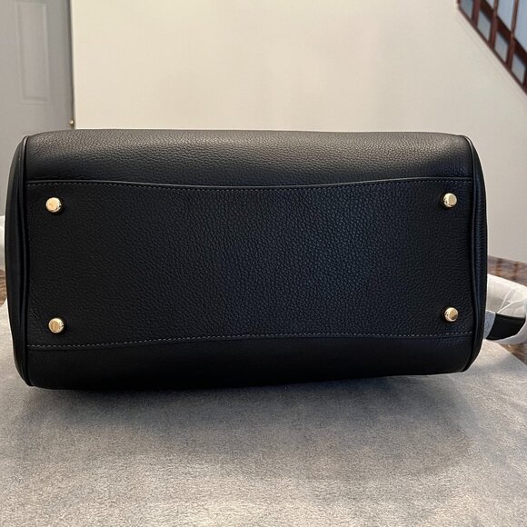 NWT Coach Rowan Large Black Satchel Bag & an Extra Coach Strap (Reversible) - Picture 9 of 14